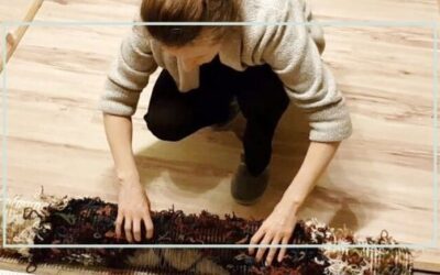 Jak przenieść rozpoczętą tkaninę kiedy rama tkacka nie mieści się do auta?