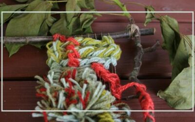 Rama- podramię/stelaż – kijek/drewno/gałąź czyli jak eksponować gotową tkaninę