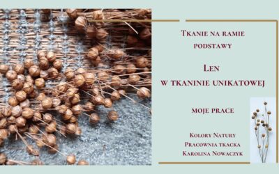 Len w moich pracach. Łodygi i gniazda nasienne.