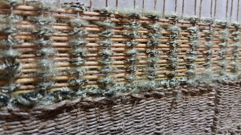 len, tkanina unikatowa, tkanie