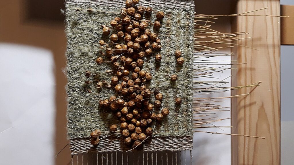 len, tkanina unikatowa, tkanie