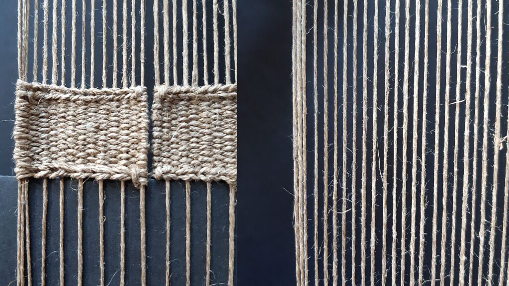 osnowa, tkanie na ramie, tkactwo