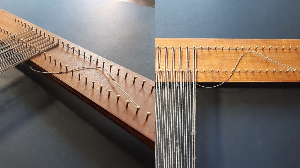 osnowa, tkanie na ramie, tkactwo