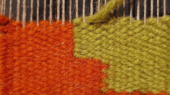 technika przesmyku, tkanie na ramie, gobelin, tkactwo