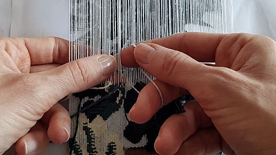 umiejętności tkackie, gobelin, arras, tkanie na ramiem pracownia tkacka Karolina Nowaczyk